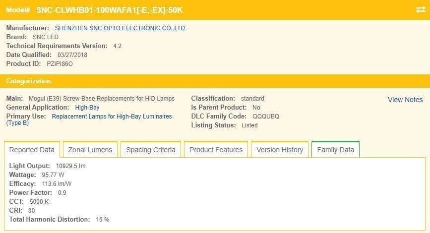 100W High Bay Retrofit E39 LED Corn Light - Image 5